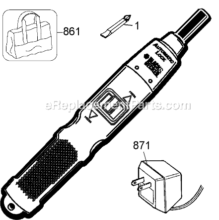 Page A Diagram and Parts List for EZK-1 Type 1 Black and Decker Electric Drill